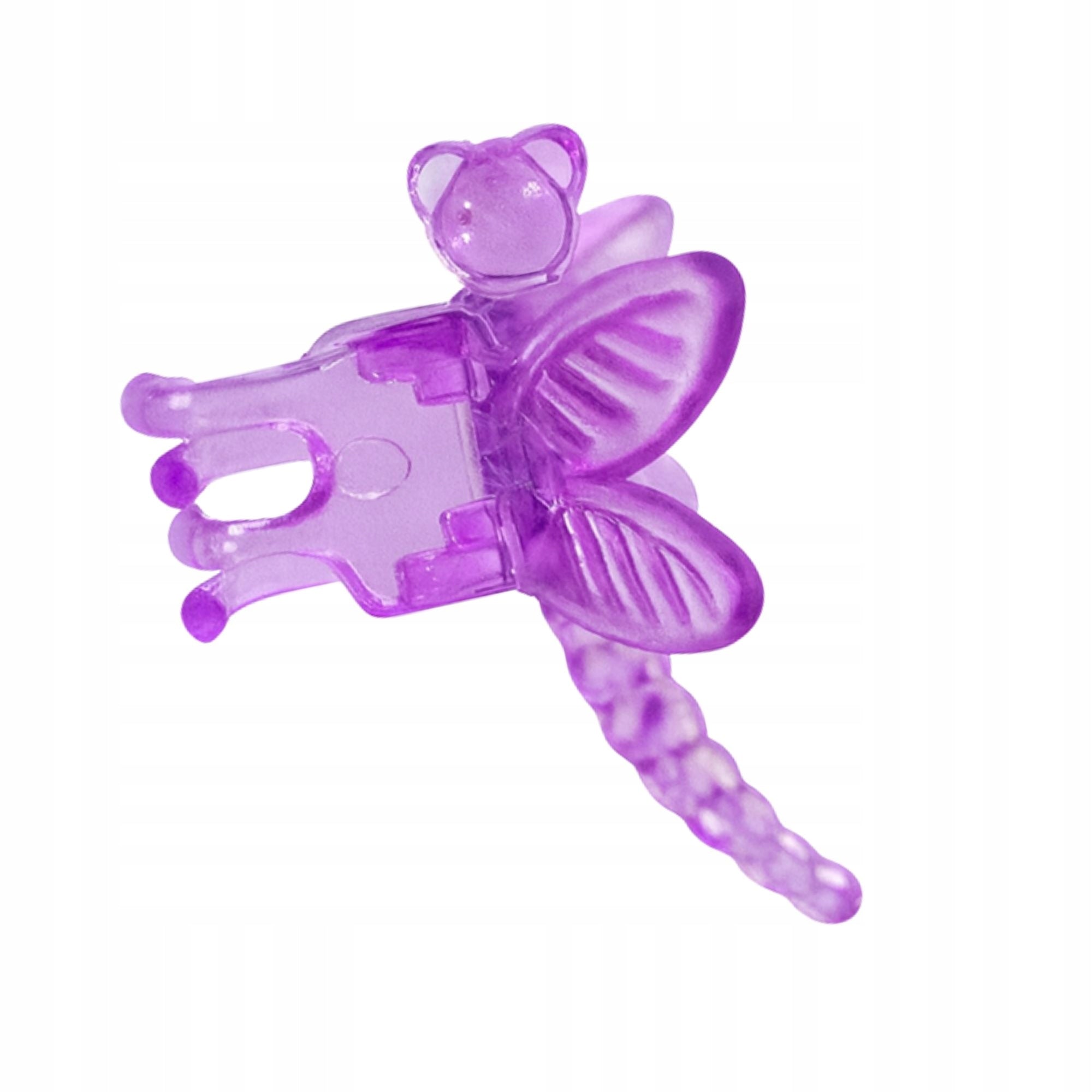 ORCHID CLIPS PLANT FLOWERS CLASPS CUFFLINKS set of 4pcs PURPLE Packaging status original