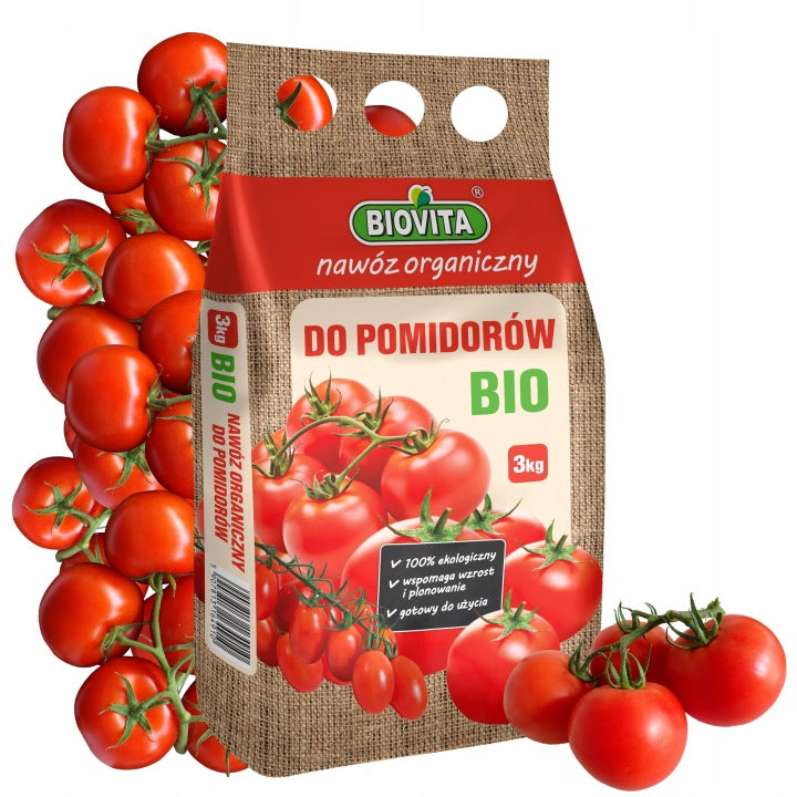 ORGANIC NATURAL FERTILIZER BIOVITA FOR TOMATOES BIO GRANULES 3 KG