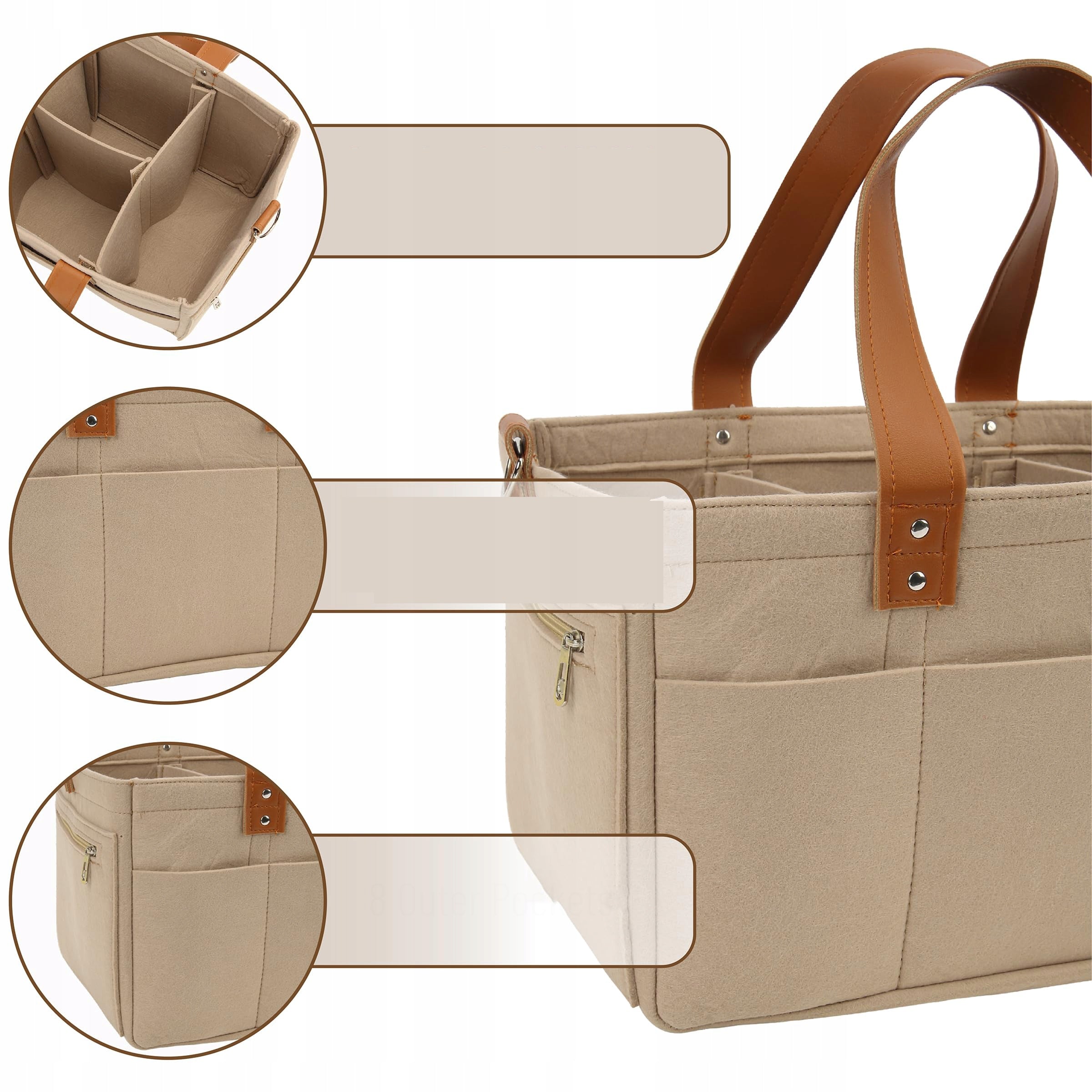 ORGANIZER BAG Basket Felt For Baby Mom For Accessories LARGE XXL Brand no brand