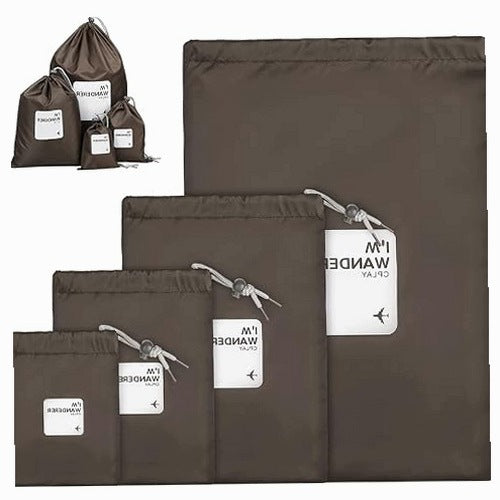 ORGANIZER BAGS WATERPROOF NYLON SET OF 4 FOR TRAVEL