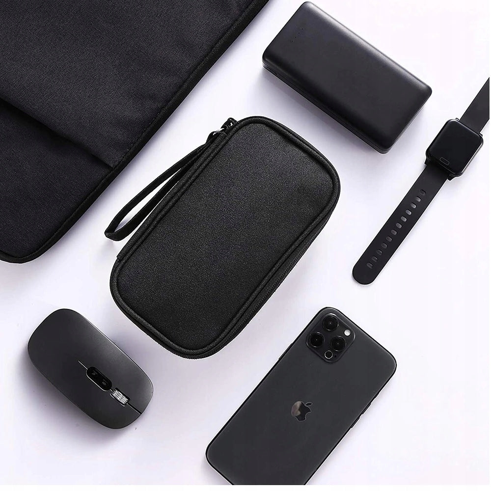 ORGANIZER BLACK TRAVEL USB CHARGER CABLE CASE FOR LOCK Double EAN (GTIN) 5904161099178