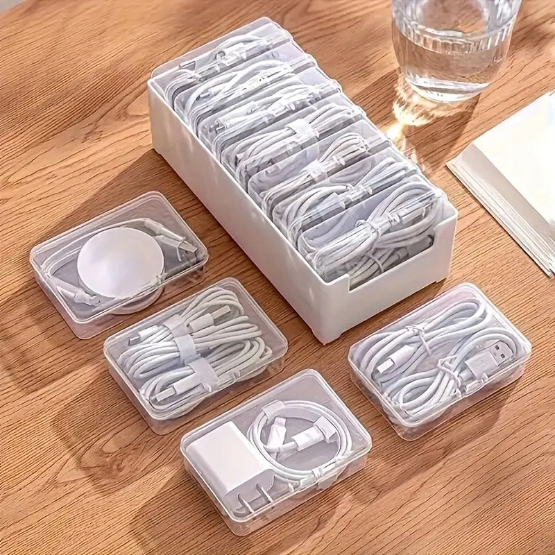 ORGANIZER BOX CHARGER CONTAINER BATTERIES HEADPHONES CABLES WIRES Manufacturer code ORGANIZER PUDEŁKO POJEMNIK NA ŁADOWARKI P370