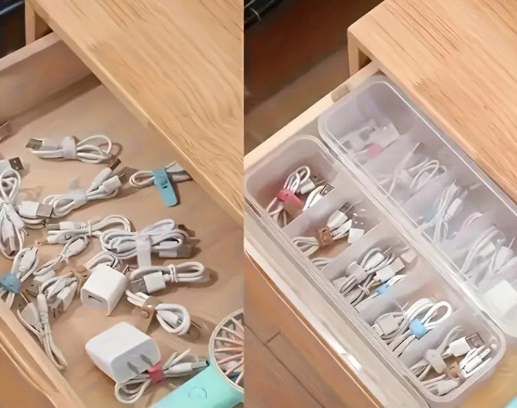 ORGANIZER BOX CHARGER CONTAINER BATTERIES HEADPHONES JEWELRY ERASERS Model P307
