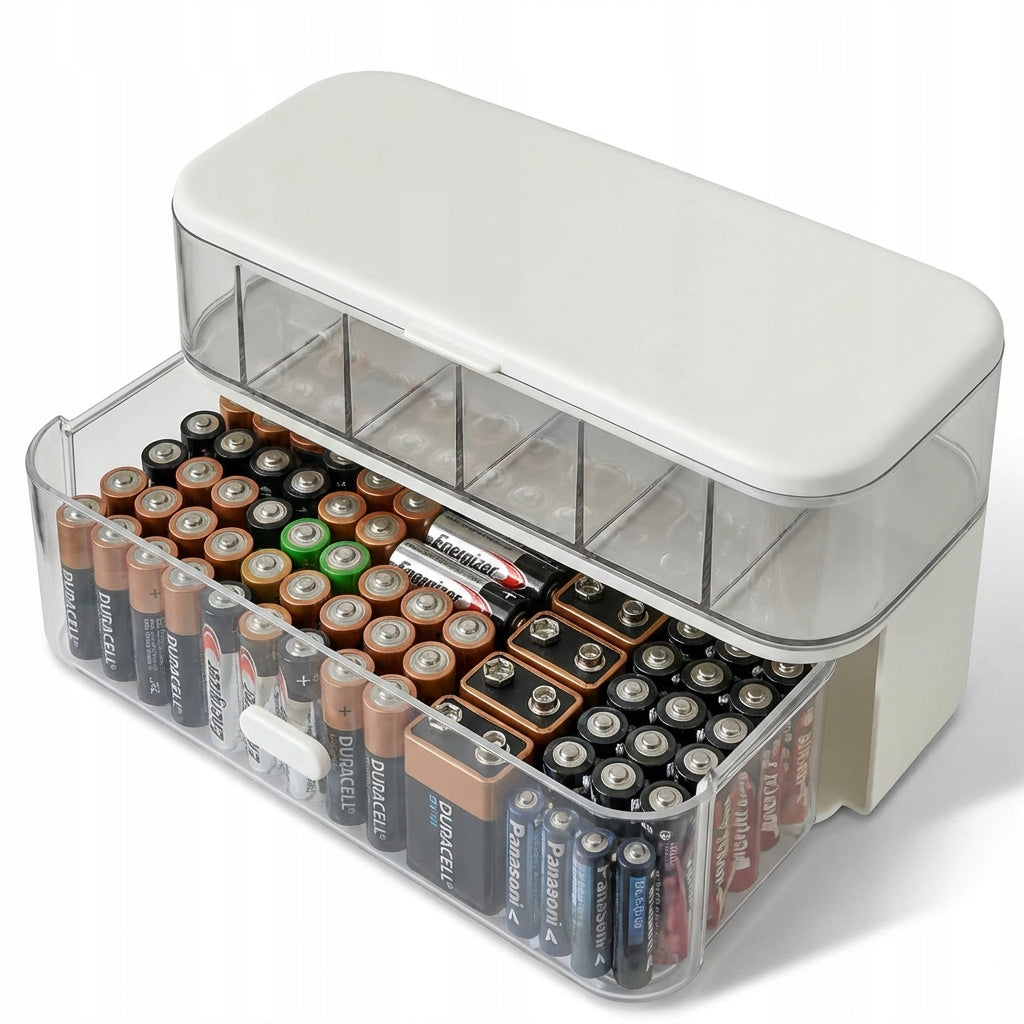 ORGANIZER BOX CHARGER CONTAINER BATTERIES HEADPHONES WIRES CABLES Brand no brand