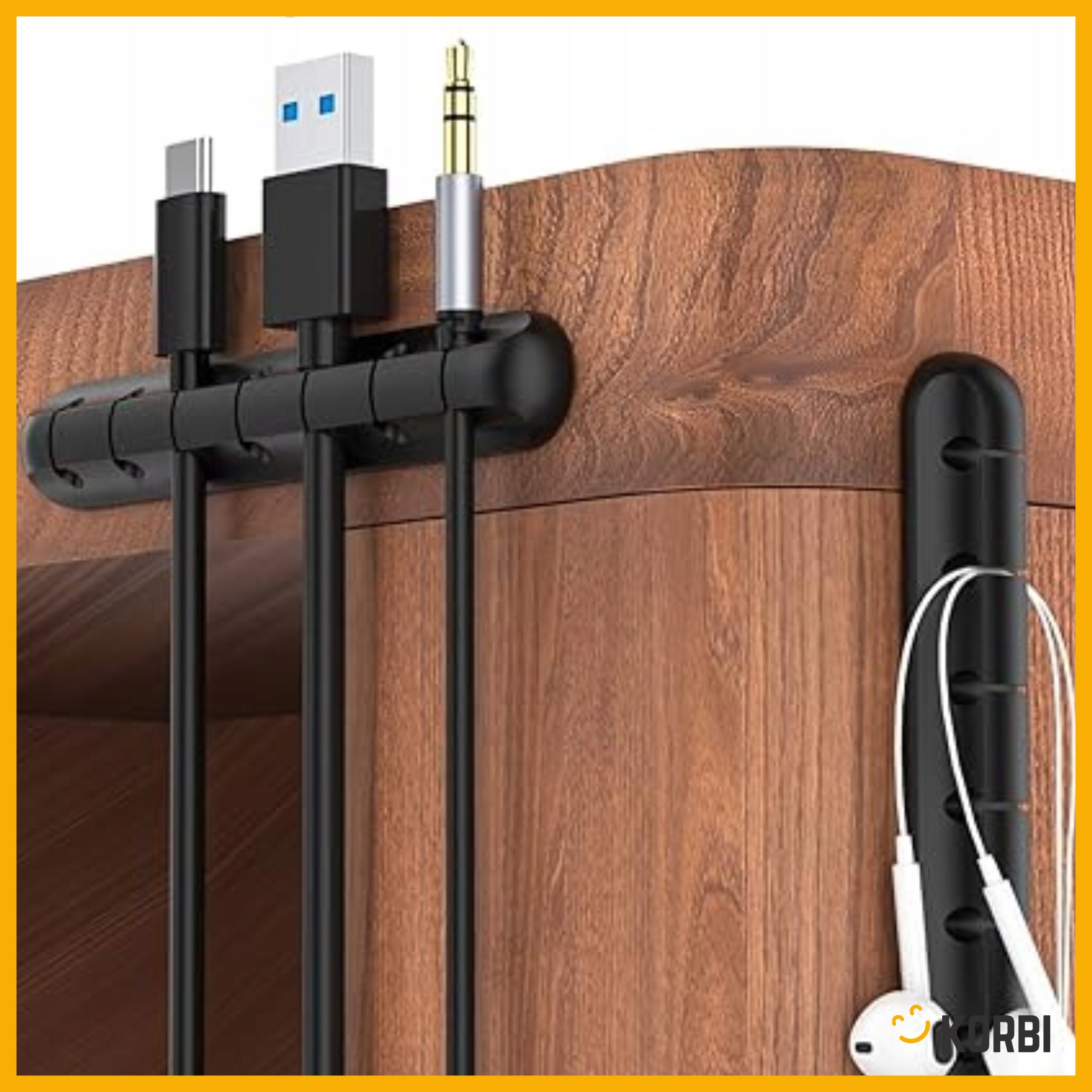 ORGANIZER CABLE HOLDER 5 WIRES SILICONE SELF-ADHESIVE UNIVERSAL Packaging status original