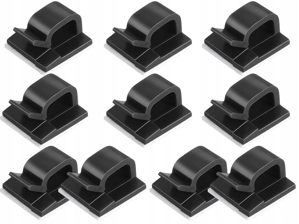 ORGANIZER CABLE HOLDER FOR WIRE CABLES HOOK GRILLE CLIP 10PCS