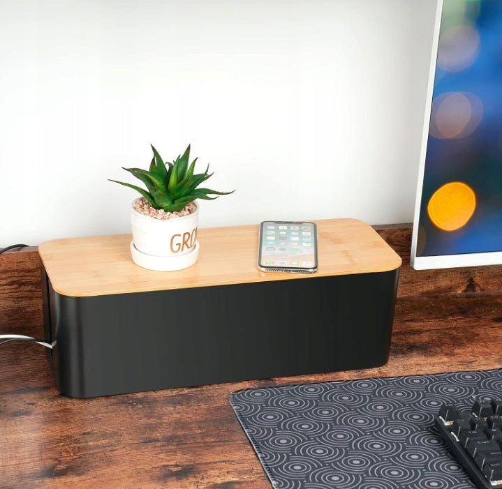 ORGANIZER CONTAINER BOX GRILLE FOR CABLES CHARGER STRIP WIRES M Brand no brand