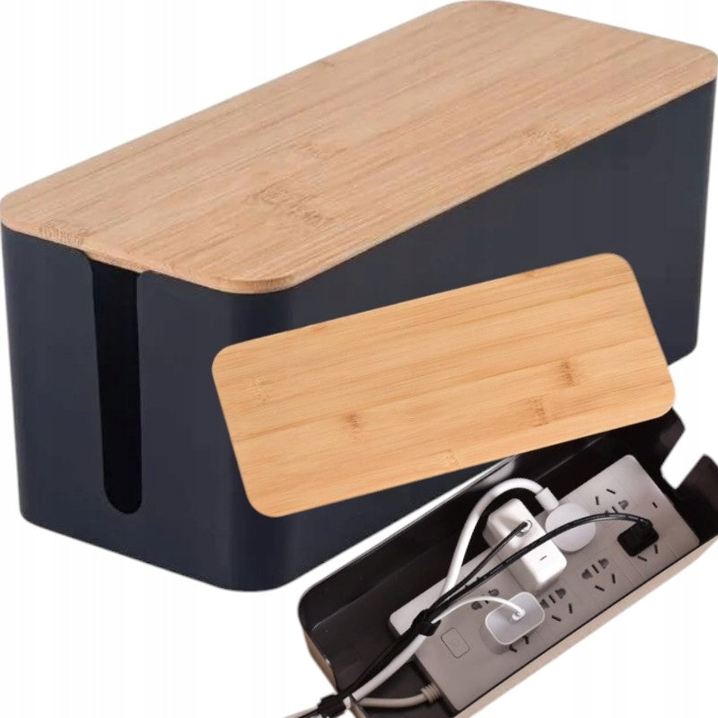 ORGANIZER CONTAINER BOX GRILLE FOR CABLES CHARGER STRIP WIRES M