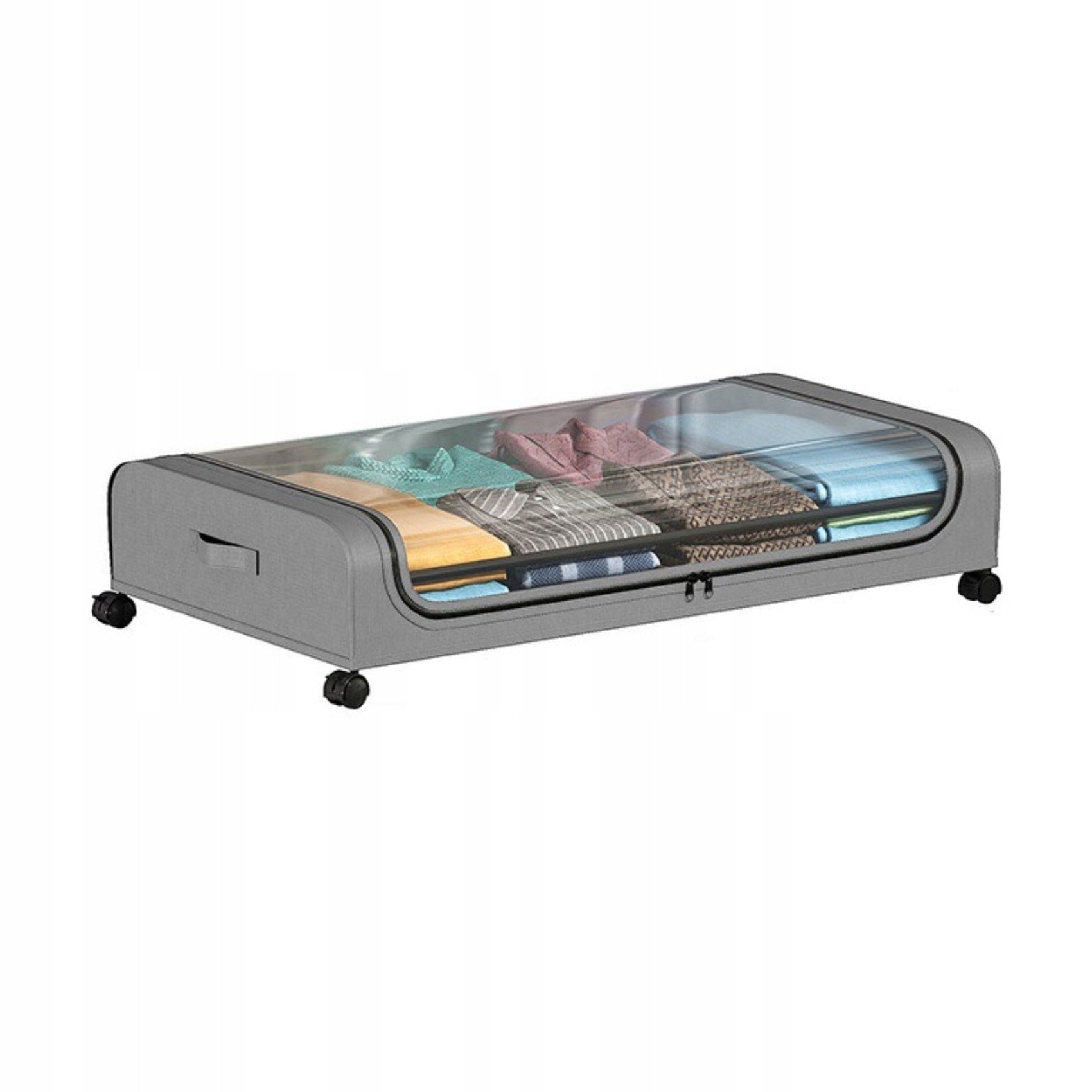 ORGANIZER CONTAINER ON WHEELS UNDER THE BED WARDROBE GREY Manufacturer code 251009