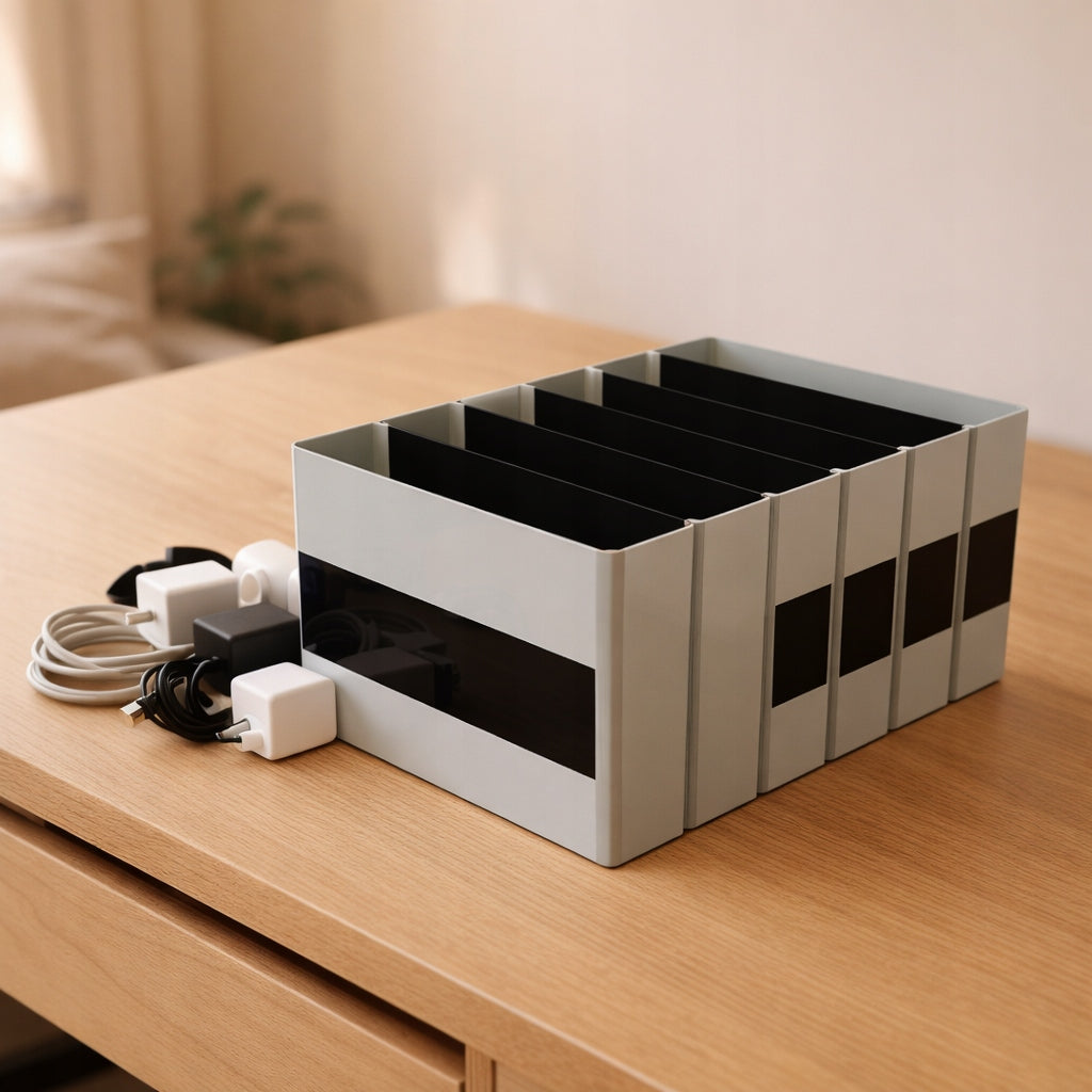 ORGANIZER FOR CABLES AND CHARGERS WITH COMPARTMENTS 7 CHAMBERS A LOT OF COLORS Manufacturer code CC-1002111