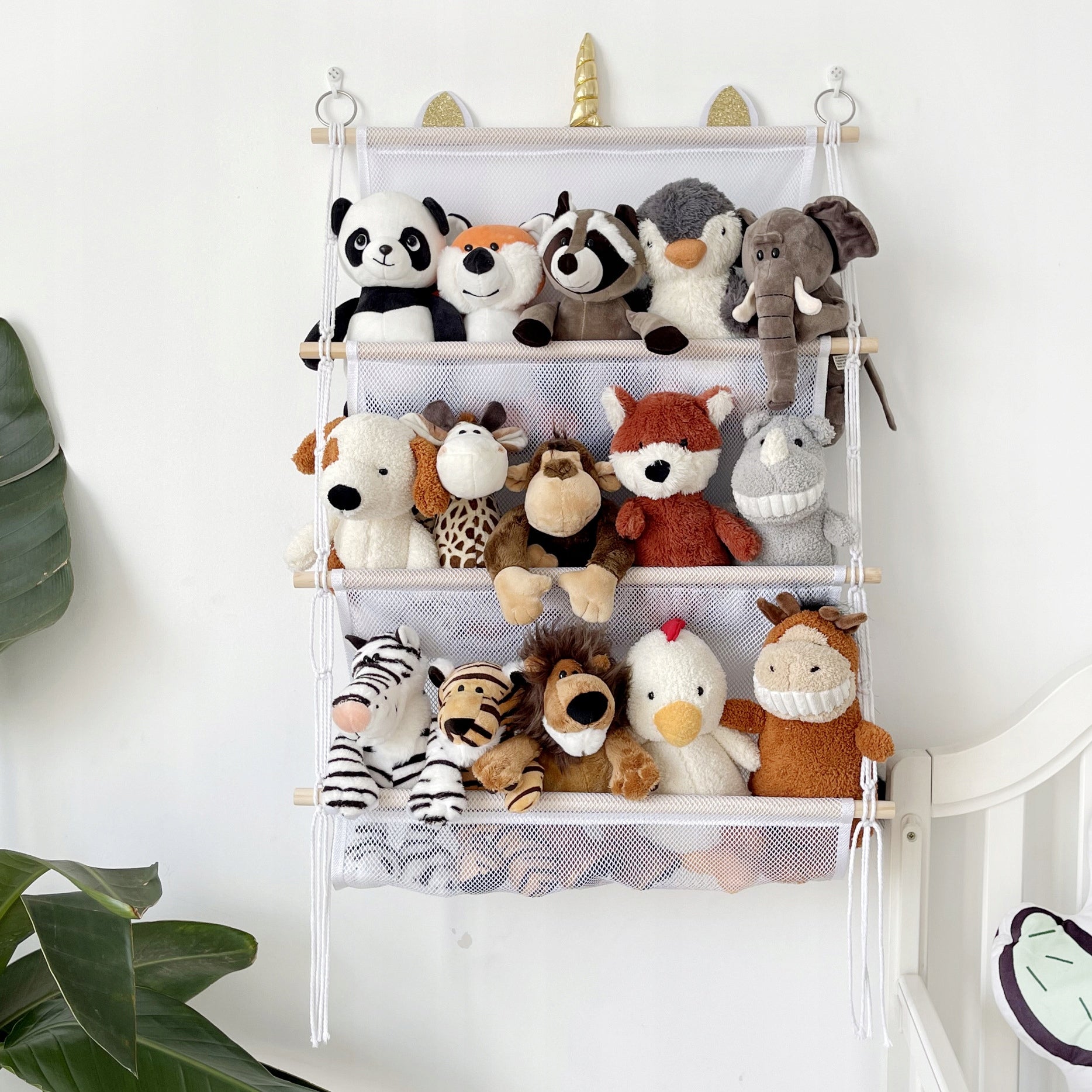 ORGANIZER FOR STORING STUFFED ANIMALS PLUSH TOYS HANGING NET Brand no brand