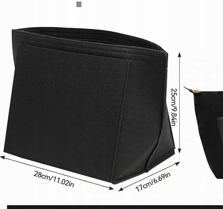 ORGANIZER FOR WOMEN'S HANDBAG LONGCHAMP LE PLIAGE L BLACK COTTON MAT Packaging status original
