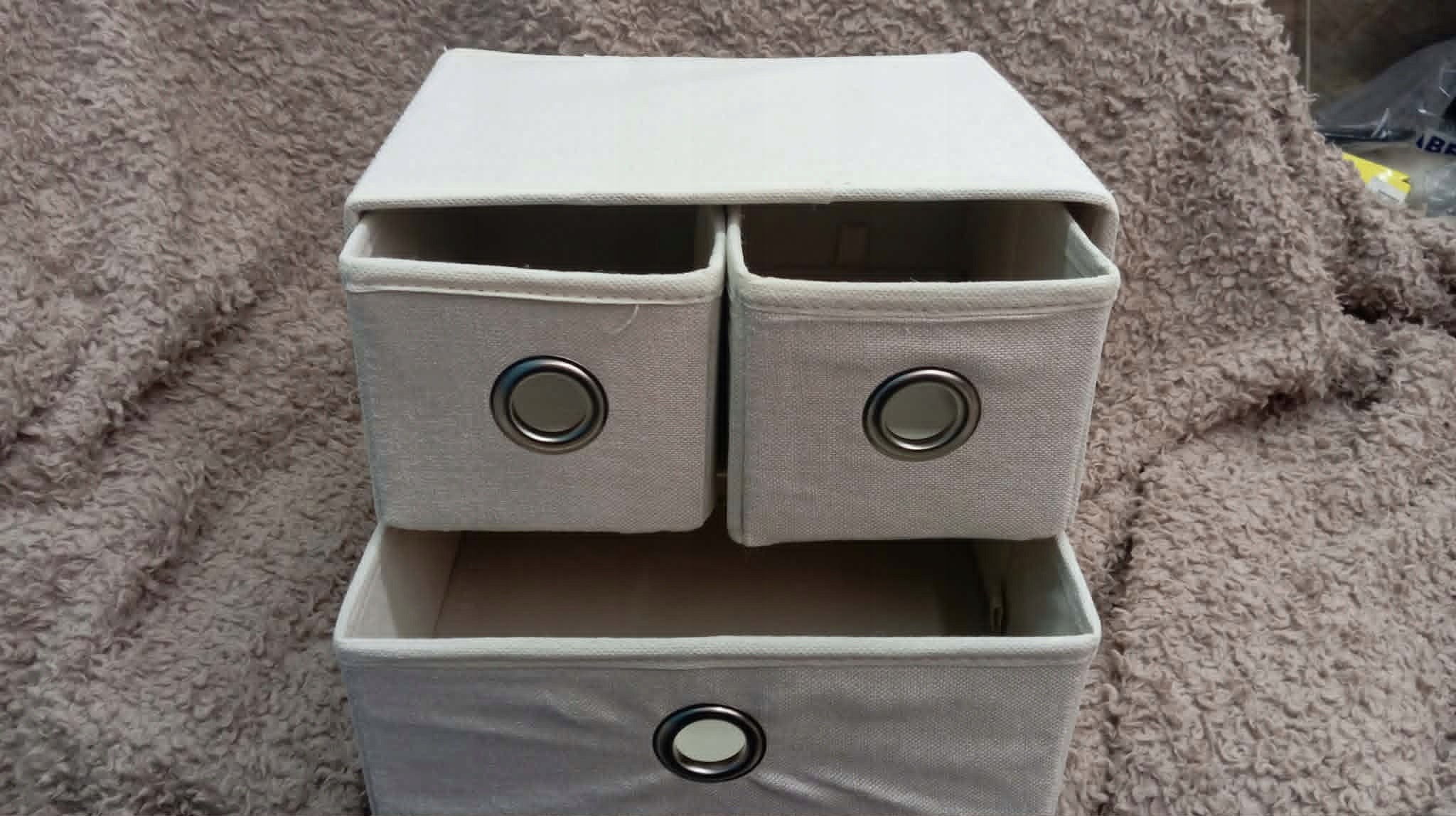 ORGANIZER Folding storage box, 3drawers,
