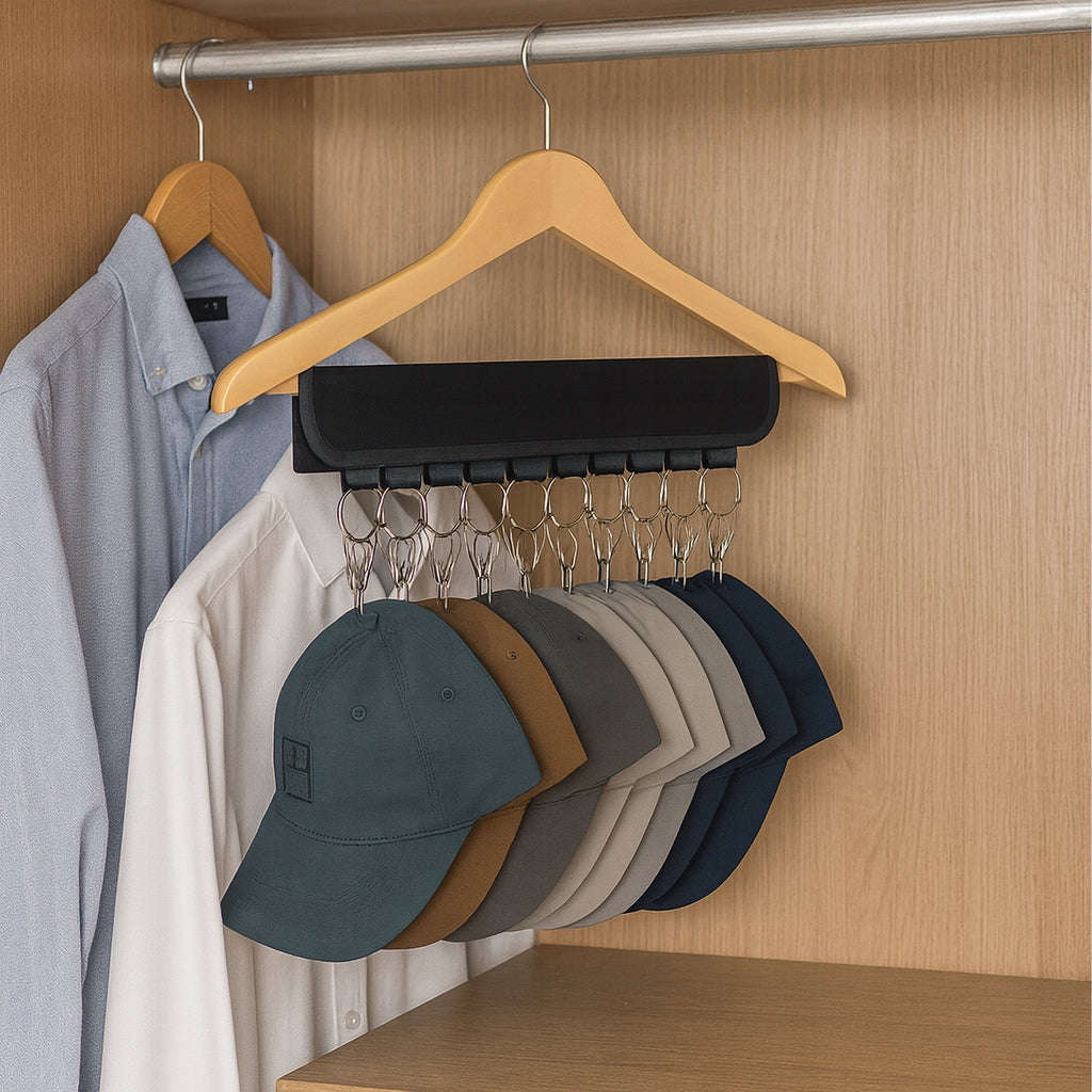 ORGANIZER HANGER BASEBALL CAP HOLDER FOR CLOSET HANGING Manufacturer code WIESZAK008