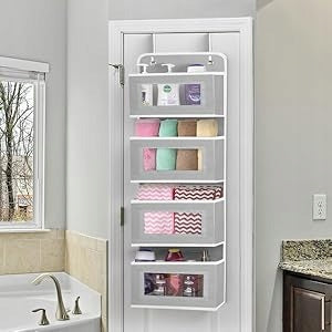ORGANIZER HANGING DOOR FOR BATHROOM CLOSET TOYS POCKETS BASKET 4 SHELVES Brand no brand