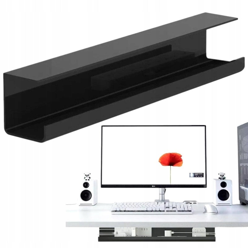 ORGANIZER HOLDER GRILLE STRIP FOR CABLES UNDER THE DESK TABLETOP 40 CM