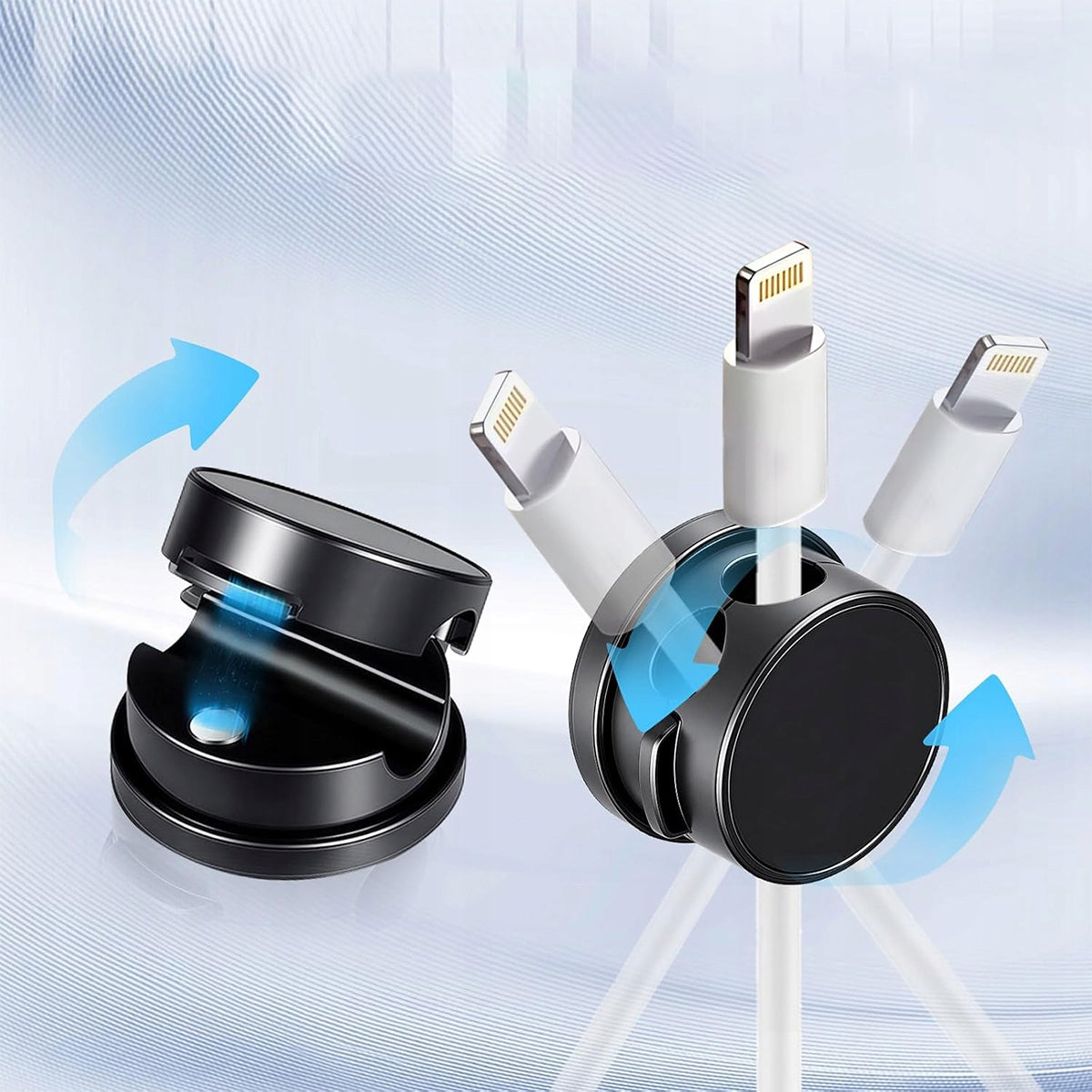 ORGANIZER HOLDER SELF ADHESIVE CLIP FOR WIRE CABLES USB MAGNET 6 PIECES Manufacturer code 8581709398886