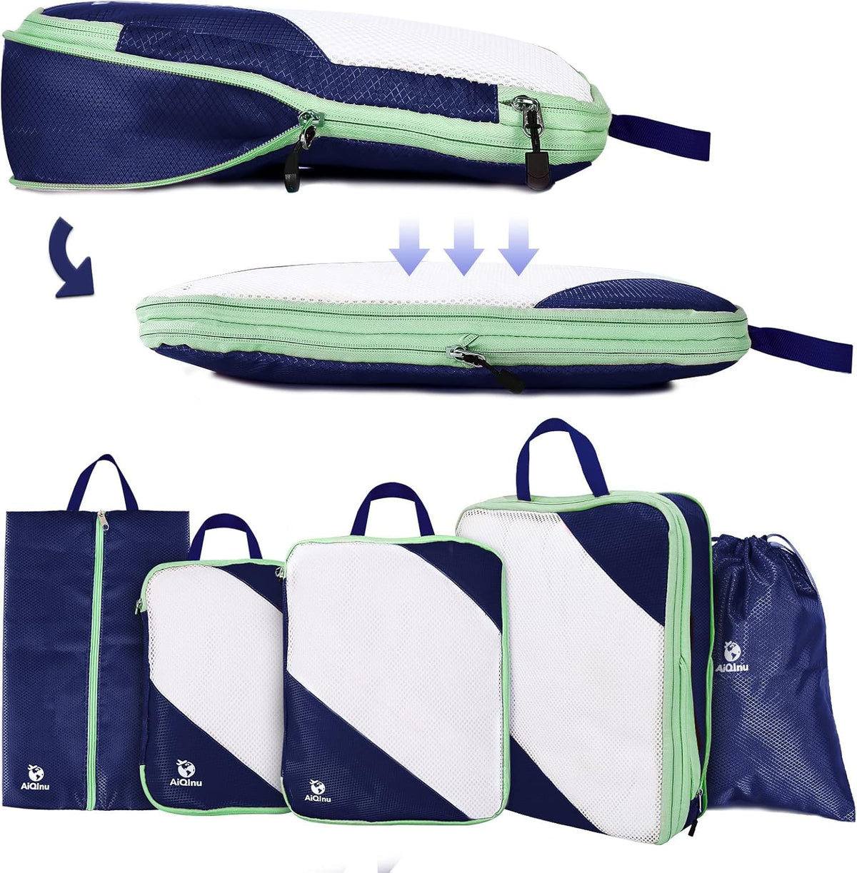 ORGANIZER SET OF ORGANIZERS FOR SUITCASE FOR HOLIDAYS TRIPS PERFECT ORDER