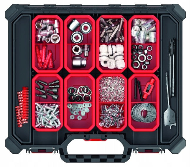 ORGANIZER TOOL BOX WATERPROOF SUITCASE + CONTAINERS KISTENBERG Product width 40 cm