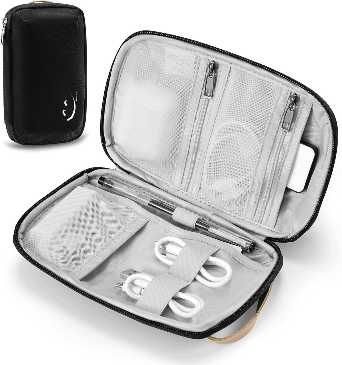 ORGANIZER TRAVEL ACCESSORY BAG WATERPROOF CHARGER CABLES