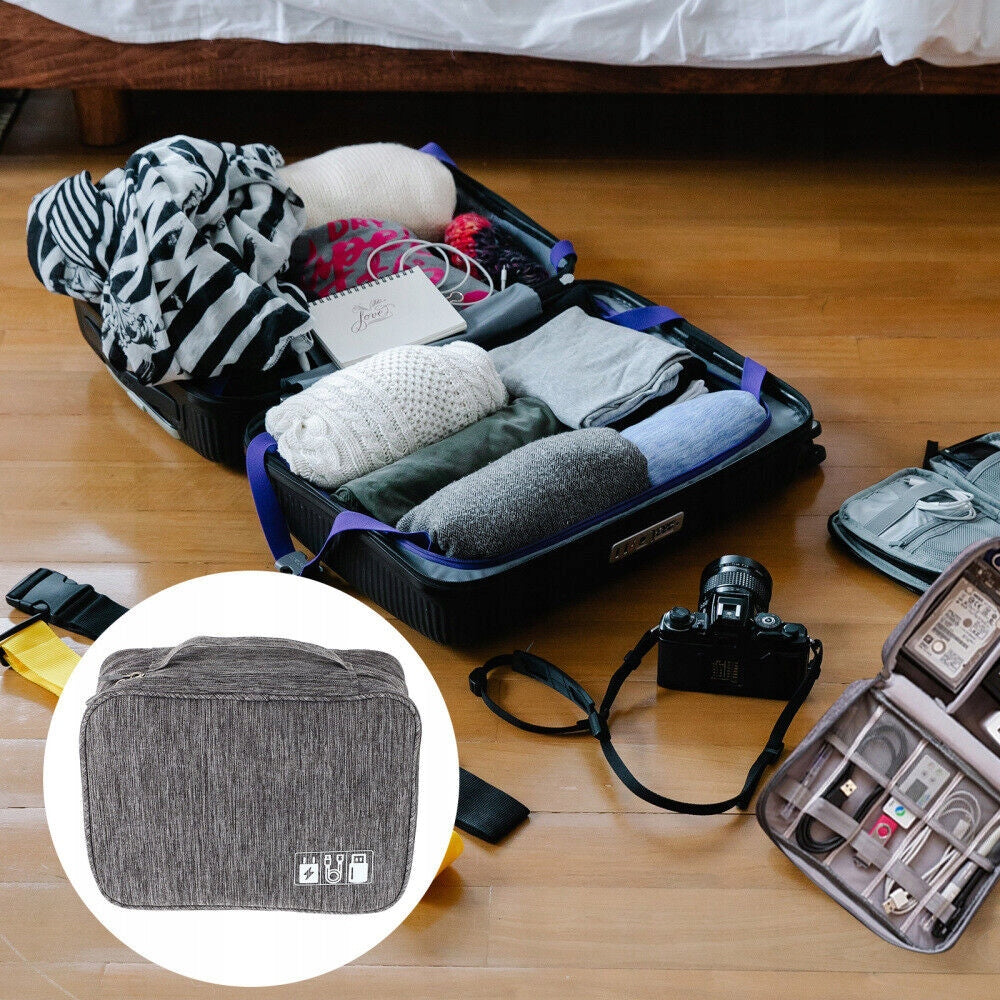 ORGANIZER TRAVEL BAG CHARGER CABLE CASE Brand RETOO