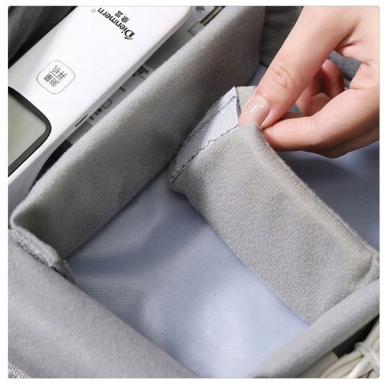 ORGANIZER TRAVEL BAG for Charger Cables Wires GREY HOLDER CASE Manufacturer code KS28