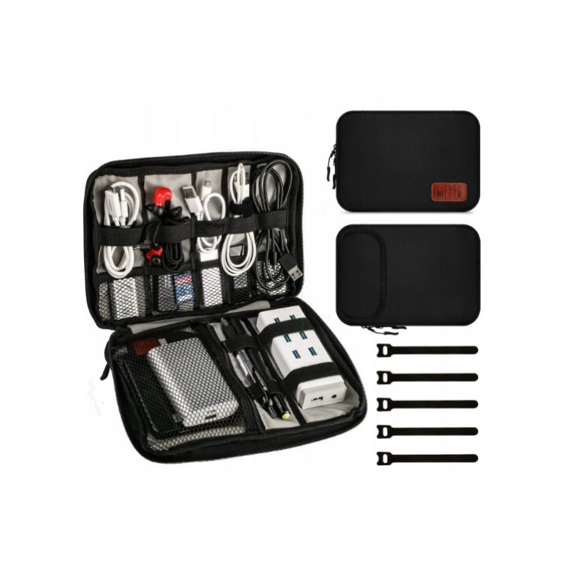 ORGANIZER TRAVEL CASE BAG FOR CABLES BLACK Manufacturer code Bomevarica3545