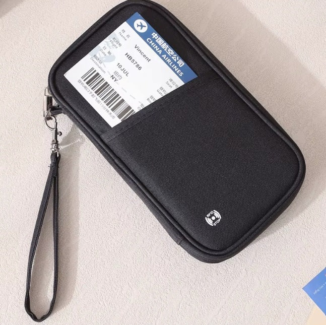 ORGANIZER TRAVEL WALLET RFID BLACK FOR PASSPORT DOCUMENTS CARDS CABLES Manufacturer code ORPOCZ