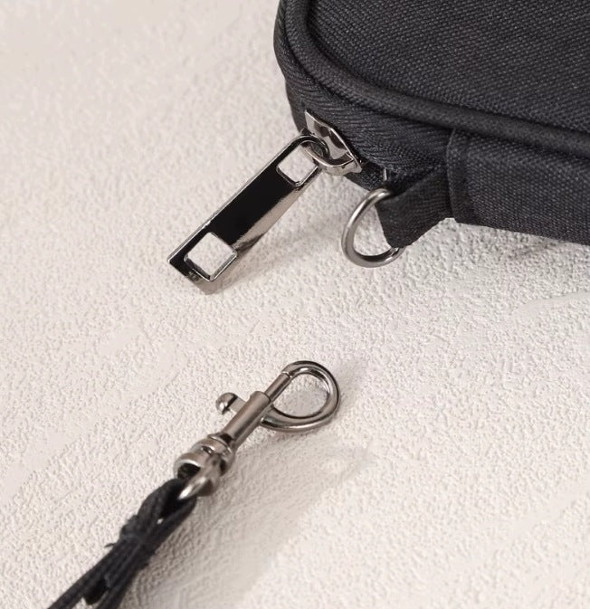 ORGANIZER TRAVEL WALLET RFID BLACK FOR PASSPORT DOCUMENTS CARDS CABLES Packaging status original