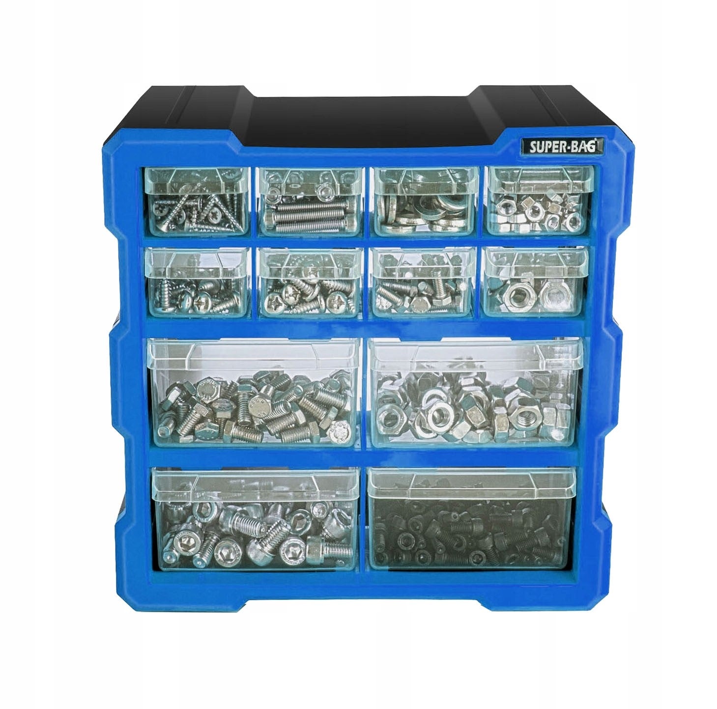 ORGANIZER WORKSHOP WALL PANEL 12 DRAWERS Brand Asrin Plastik