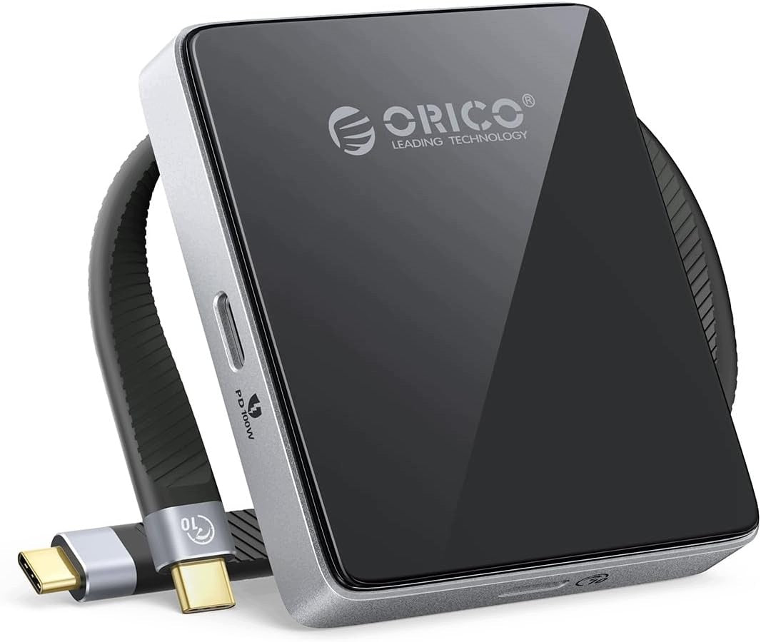 ORICO 10Gbps Magnetic M.2 NVMe SSD Enclosure with USB-C Dock