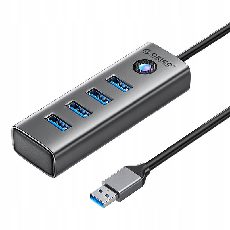 ORICO ALUMINUM HUB SPLITTER ADAPTER 4x USB-A 3.0 5 Gbps USB-A CABLE