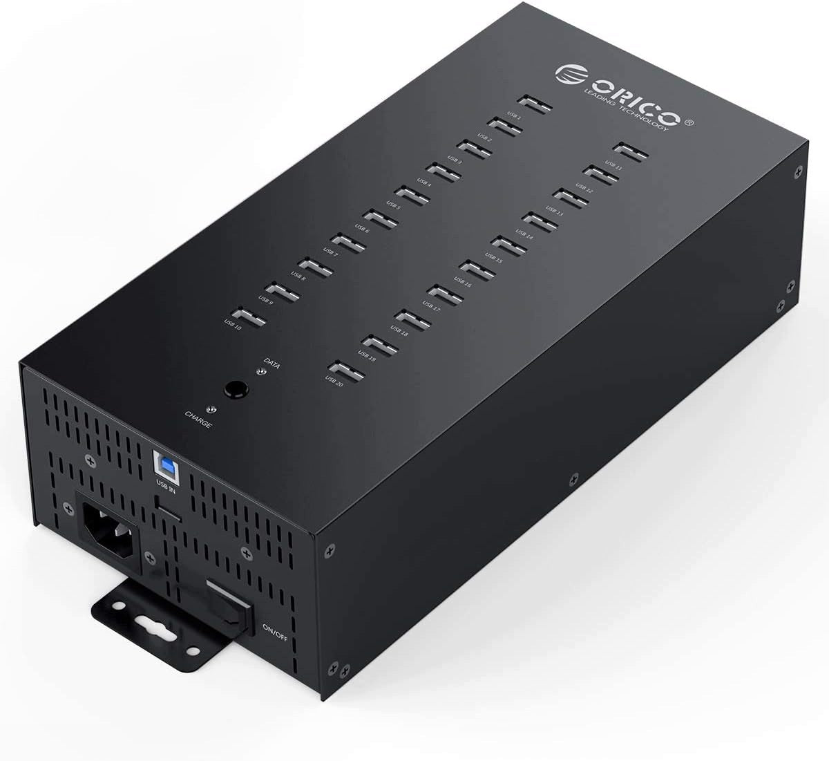 ORICO Industrial 20 Port USB 2.0 Hub with 150W Power