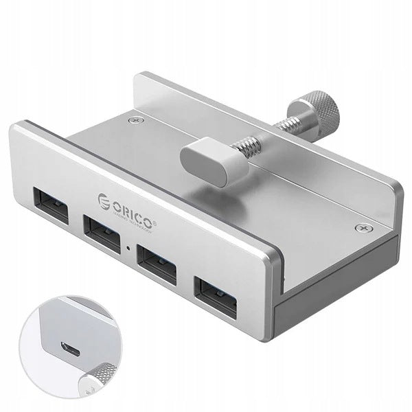 ORICO MH4PU-P-SV-BP Hub Active Desktop 4xUSB 3.1 Gen 1 5Gbps Aluminum