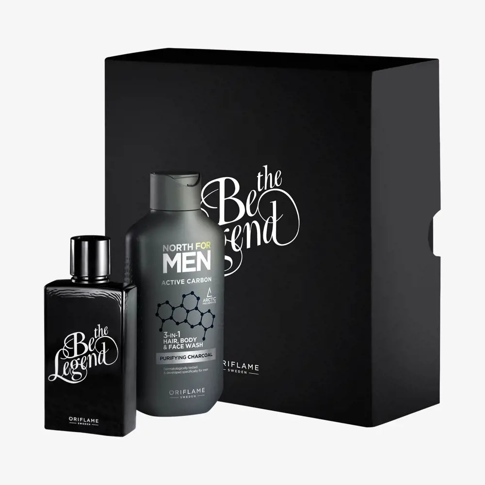 ORIFLAME BE THE LEGEND + North for Men Gel Set IN GIFT BOX