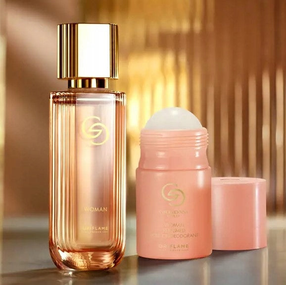 ORIFLAME Giordani Gold Woman Water Set + Ball Deodorant Brand Oriflame