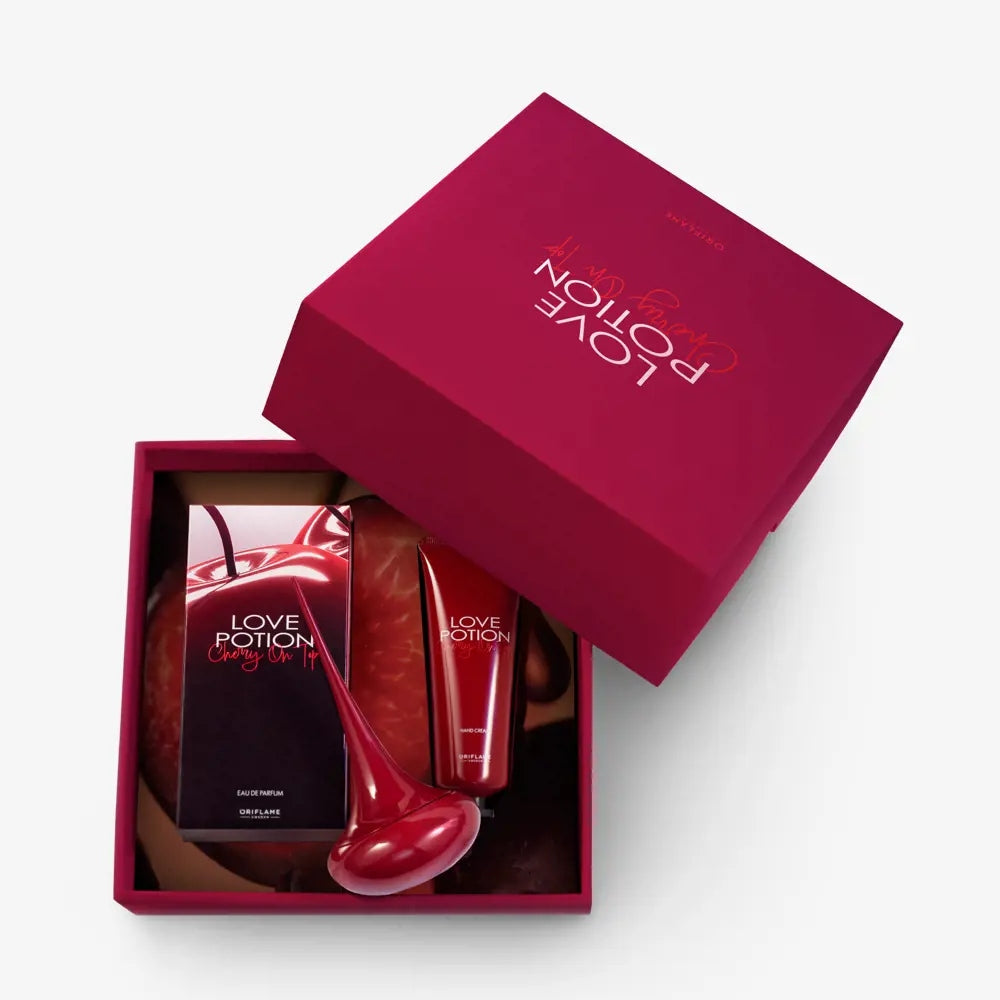 ORIFLAME Love Potion Cherry on Top Elegant Gift Set Packaging status original
