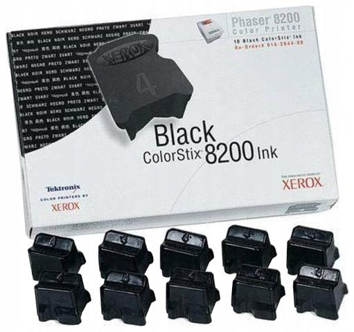 ORIGINAL 10x INK COLORING CUBES XEROX 8200 BLACK
