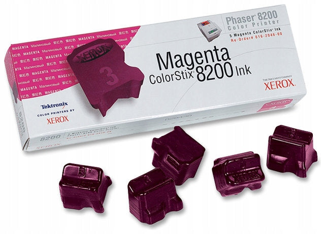 ORIGINAL 5-PACK INK XEROX COLORSTIX 8200 N MAGENTA