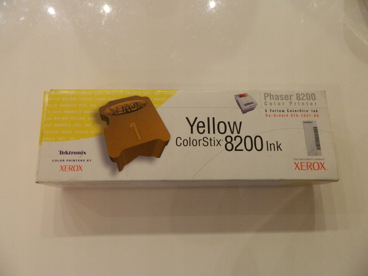 ORIGINAL 5-PACK INK XEROX COLORSTIX 8200 YN YELLOW