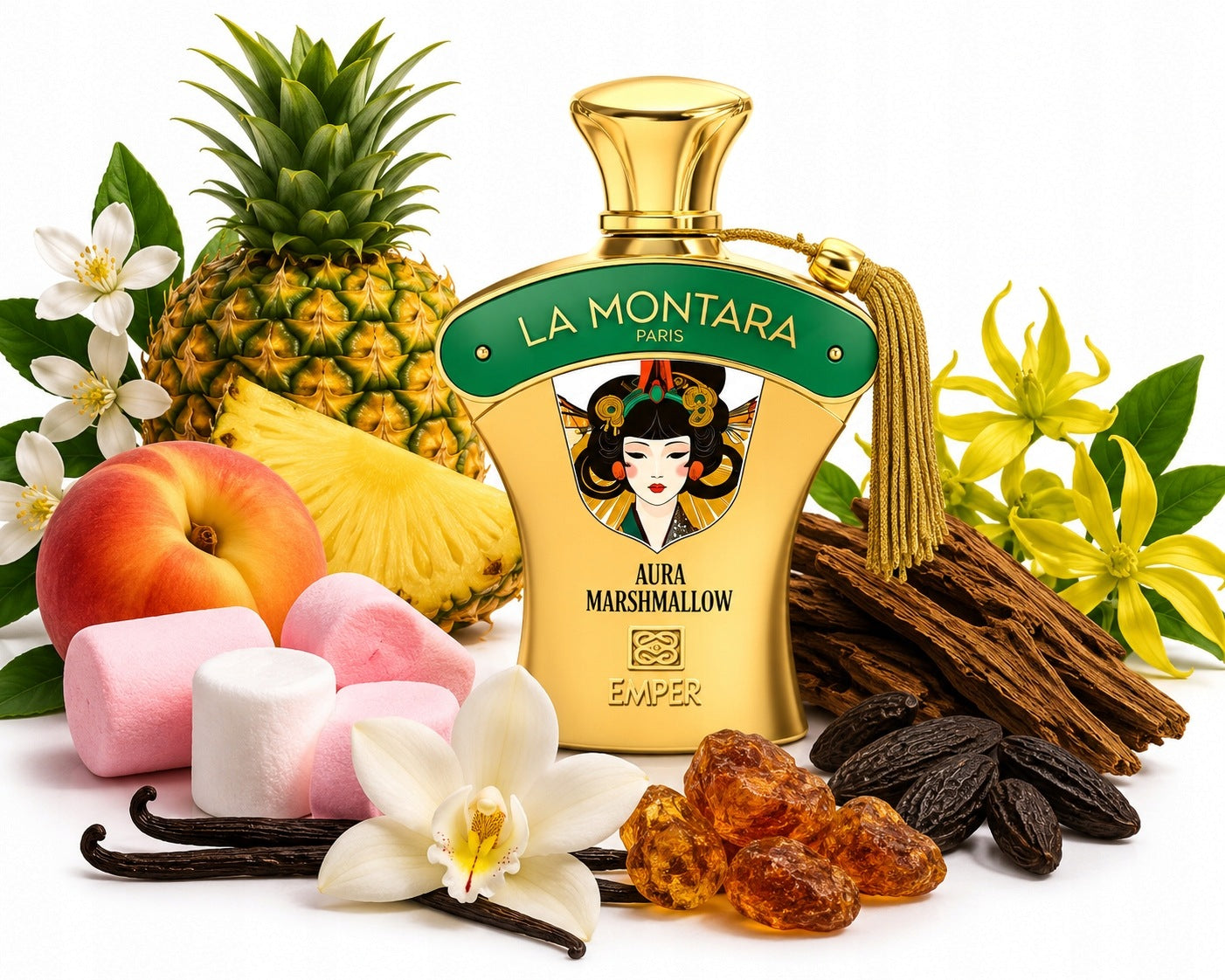 ORIGINAL Arabic Emper LA MONTARA PARIS AURA MARSHMALLOW 100ml EDP