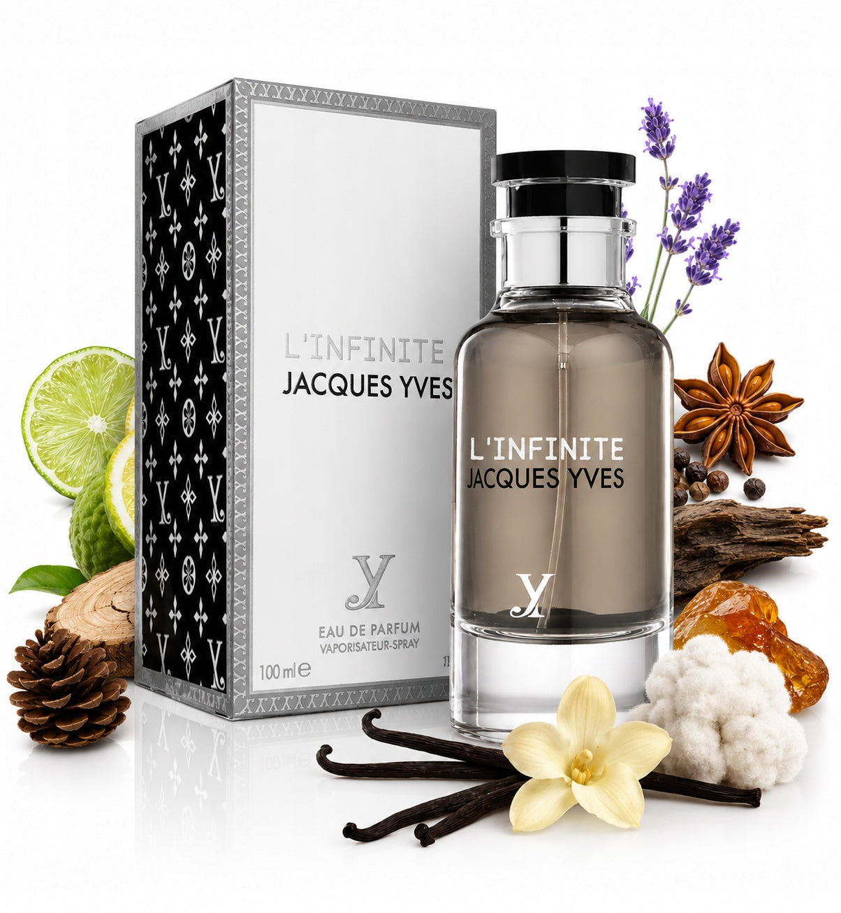 ORIGINAL Arabic Fragrance World L'INFINITE JACQUES YVES 100ml+FREEBIE
