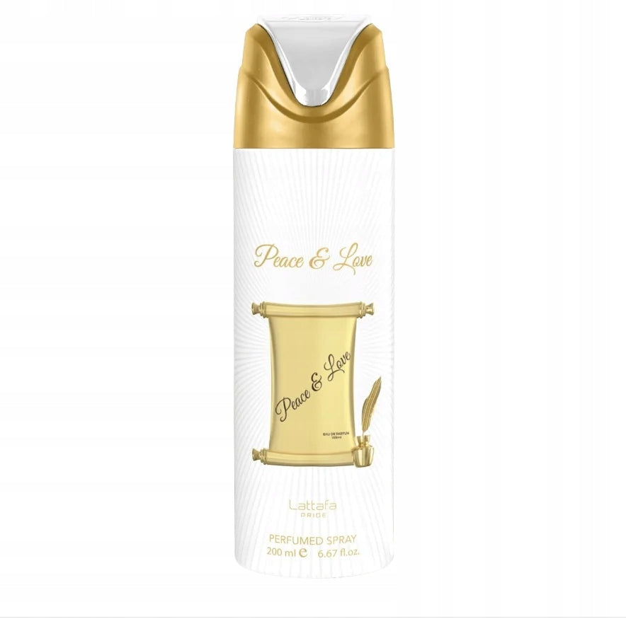 ORIGINAL Arabic Lattafa Pride PEACE and LOVE 200ml DEO Perfumed+GR Brand Lattafa