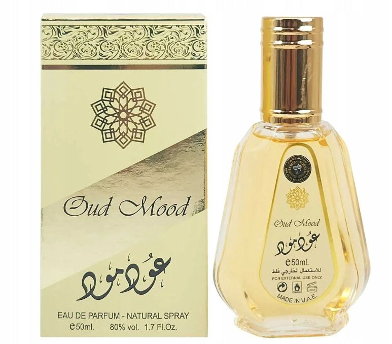 ORIGINAL Arabic Perfume Lattafa OUD MOOD 50ml EDP+Sample 2ml FREEBIE!