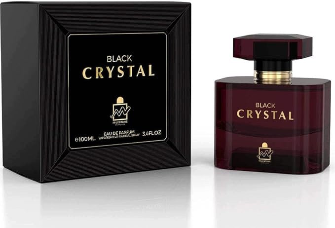ORIGINAL Arabic Perfume Milestone BLACK CRYSTAL 100ml EDP+FREEBIE!