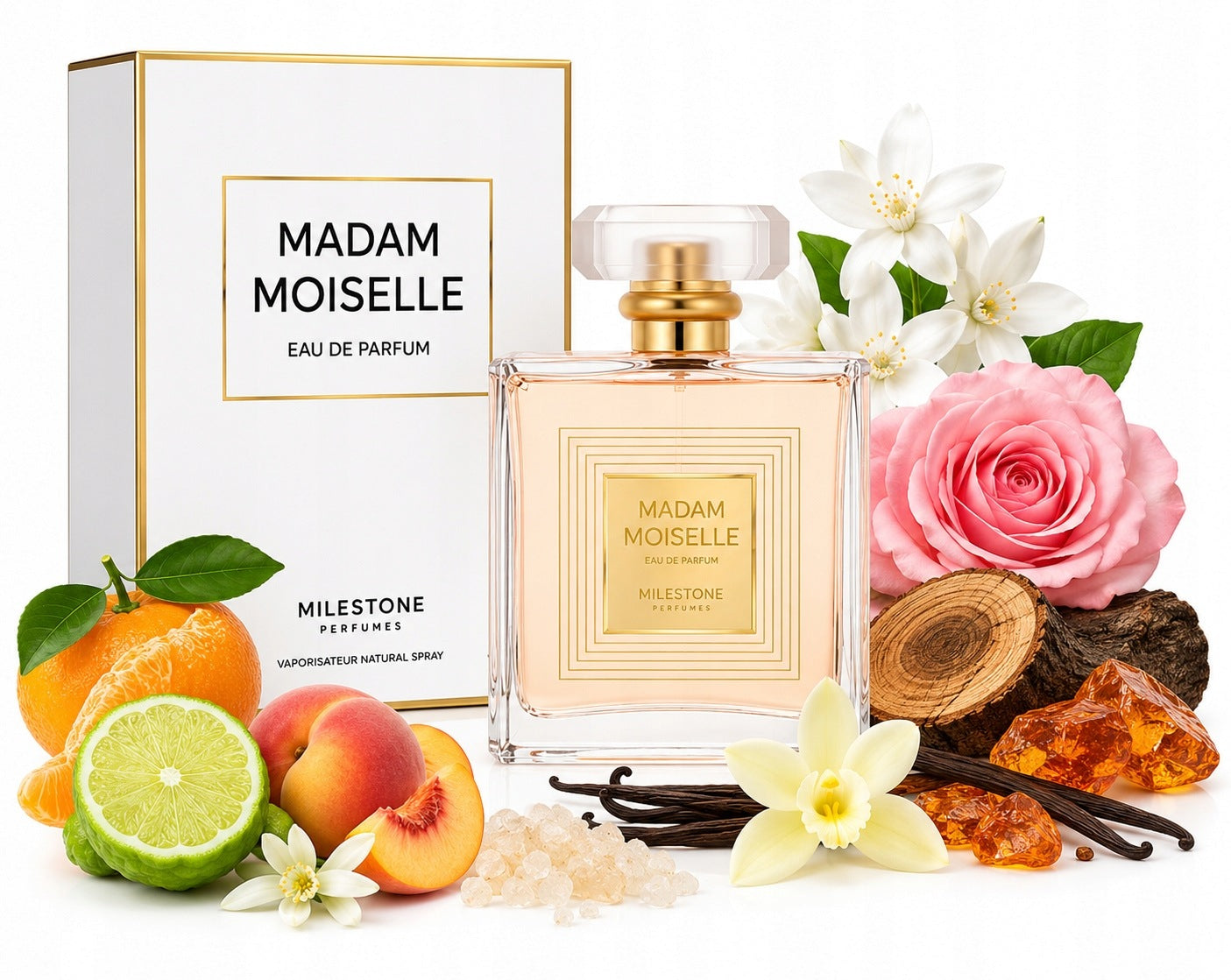 ORIGINAL Arabic Perfume Milestone MADAM MOISELLE 100ml EDP+FREEBIE!