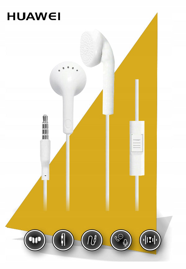 ORIGINAL CLASSIC HEADPHONES HUAWEI 5 Y6 Y90 P8 P9 P10 P20 P30 LITE JACK Manufacturer code CG0300/FT0300