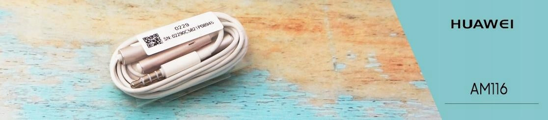 ORIGINAL CLASSIC HUAWEI AM116 3,5mm EARBUDS WITH MICROPHONE Packaging status original
