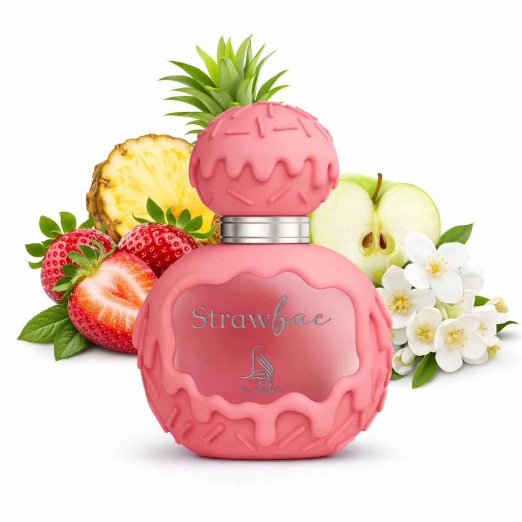 ORIGINAL Dubai Perfume Al Absar TREATS STRAWBEA 100ml EDP+FREEBIE ! Packaging status original