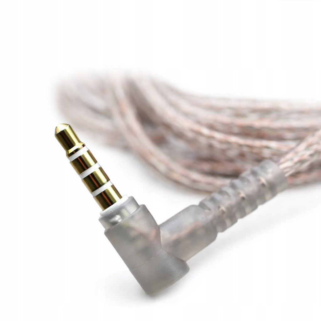 ORIGINAL HEADPHONE CABLE KZ OXYGEN-FREE COPPER 3,5MM C-PIN + MICROPHONE Packaging status original